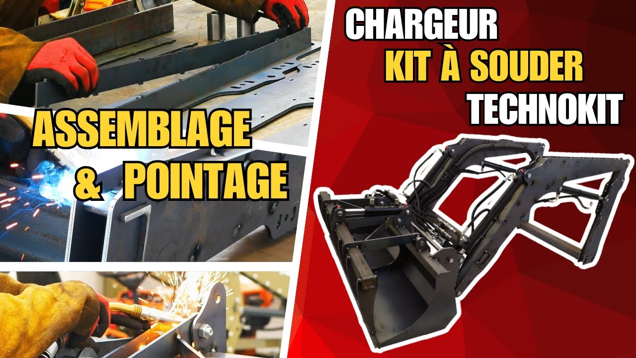 Assemblage et soudure d’un chargeur en kit Technokit pour microtracteur