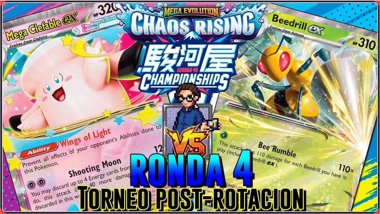 R4 TCG POKEMON Championships SURUGA-YA en ESPAÑOL | Mega Clefable ex vs Beedrill ex