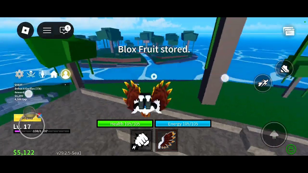 Playing Blox Fruits On A New Account
