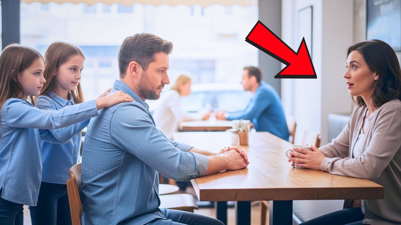 Single dad avoided eye contact—until his twins pushed him toward her table