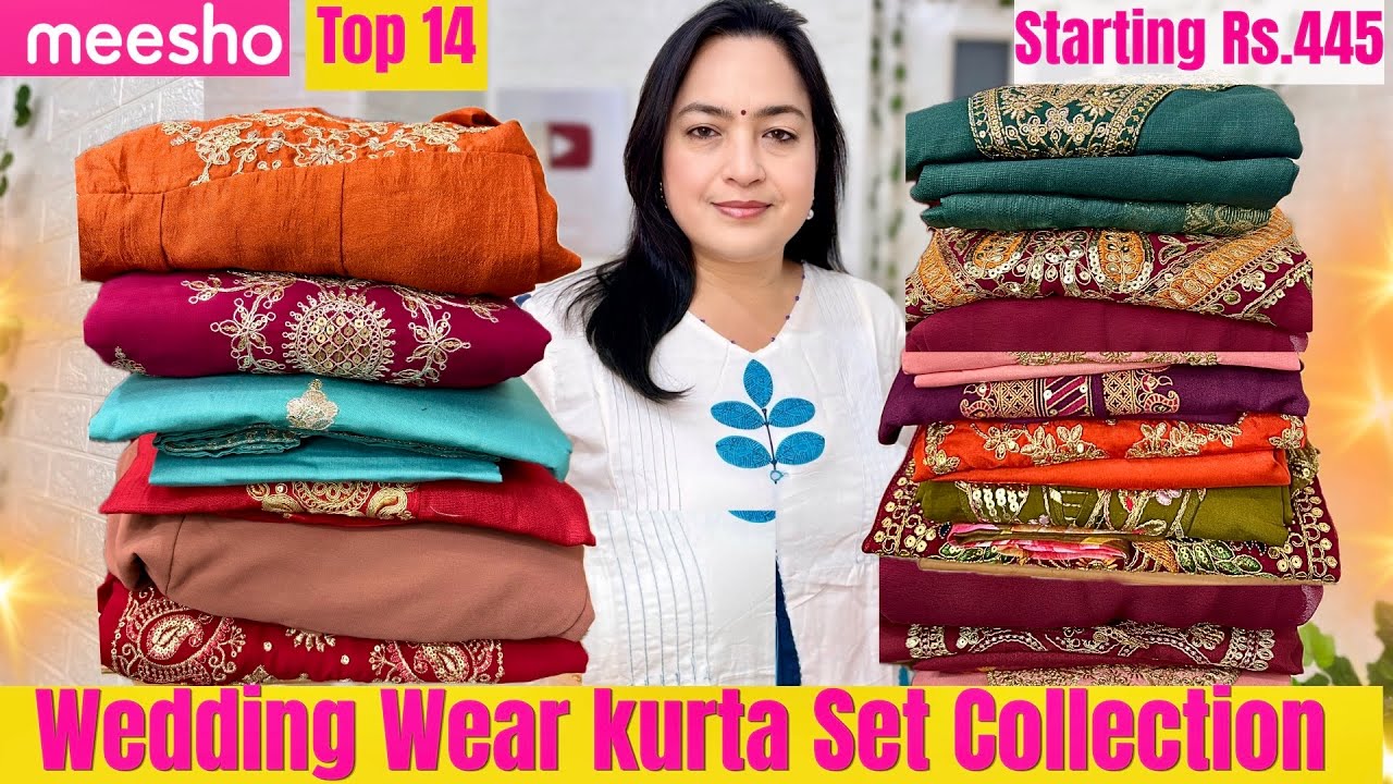 😍Meesho wedding wear kurta set Starting Rs.445 #meeshofinds  #festivewear  #meesho  @ashigautam 
