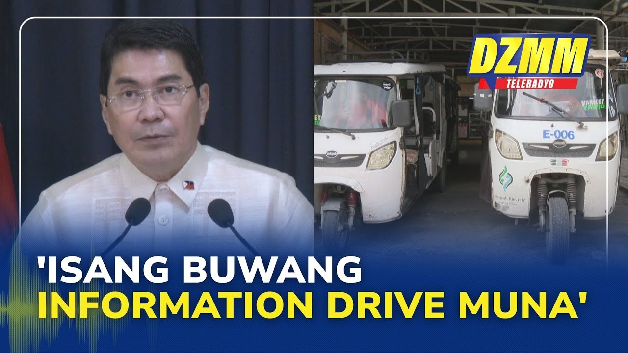Tulfo calls for longer information drive before e-bike, e-trike ban | (02 November 2025)