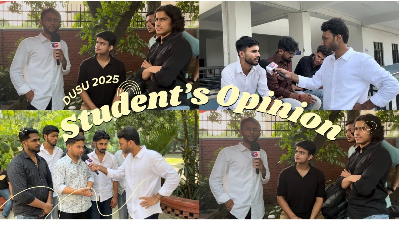 DUSU election 2025 II आम छात्रों से सामान्य बातचीत। 