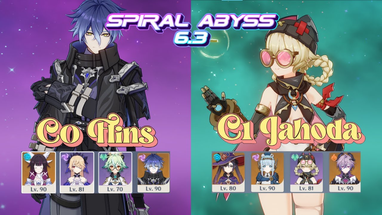 C0 Flins Lunar-Charged & C1 Jahoda Durin Lunar Soup | Genshin Impact Spiral Abyss 6.3 Luna 4 Floor12