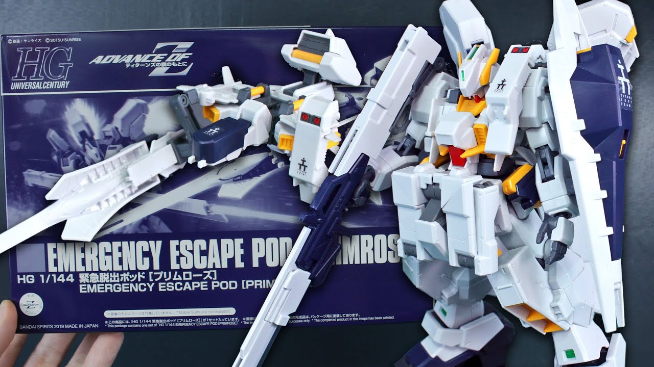 P-Bandai HGUC Emergency Escape Pod Primrose - Advance of Zeta UNBOXING and Review