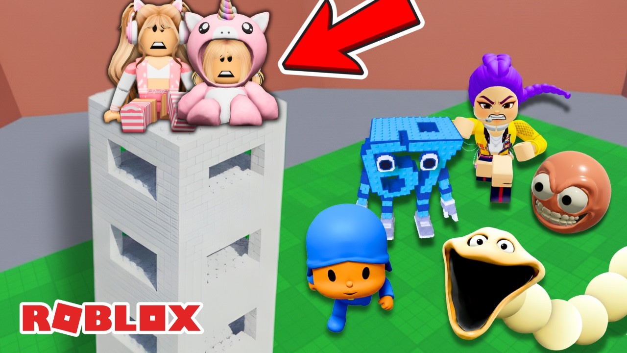 CONSTRUA UMA TORRE para SOBREVIVER aos MONSTROS do ROBLOX!