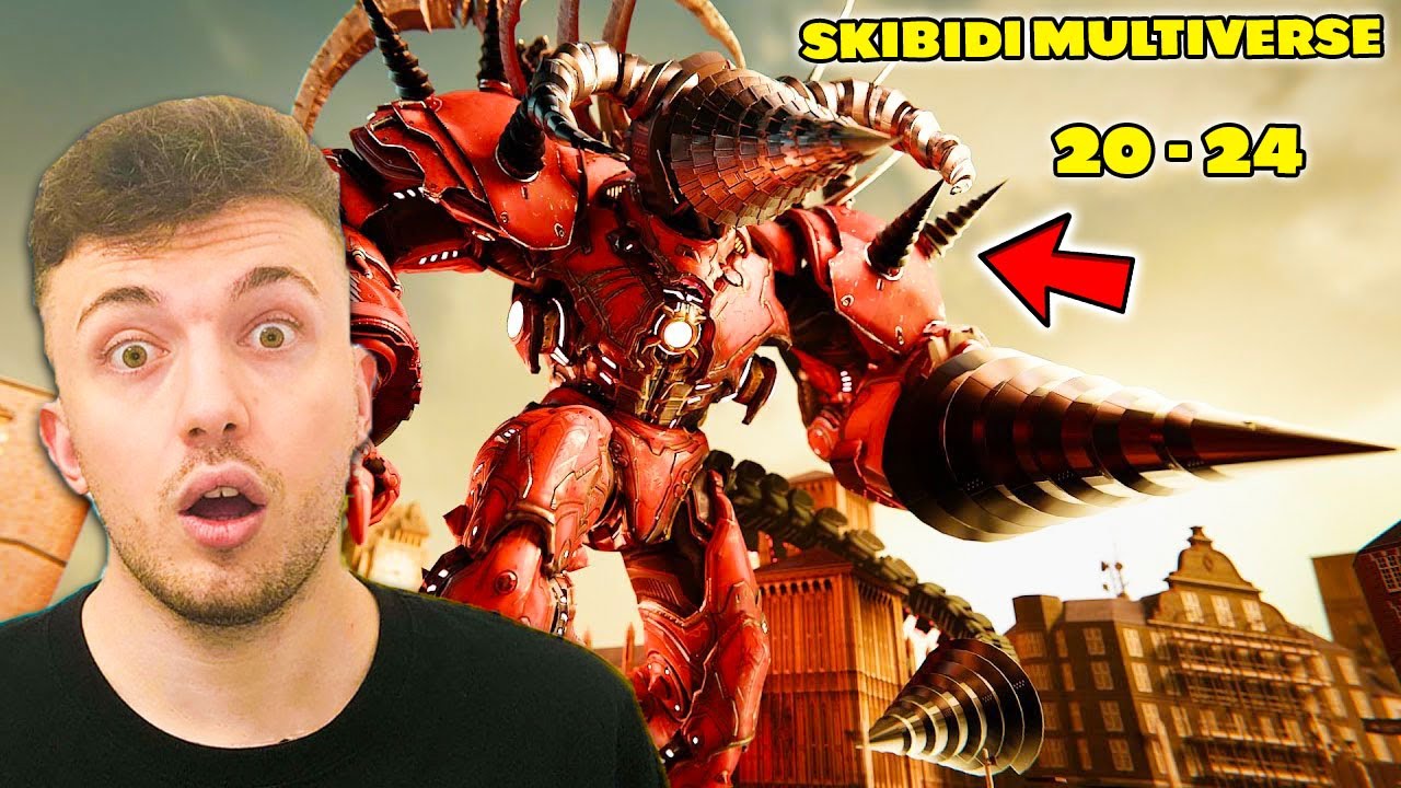 REACTIONEZ la SKIBIDI MULTIVERSE 20 - 24!! TITANUL BURGHIU DEMONIC vs REGINA SKIBIDI TOALETELOR!!!