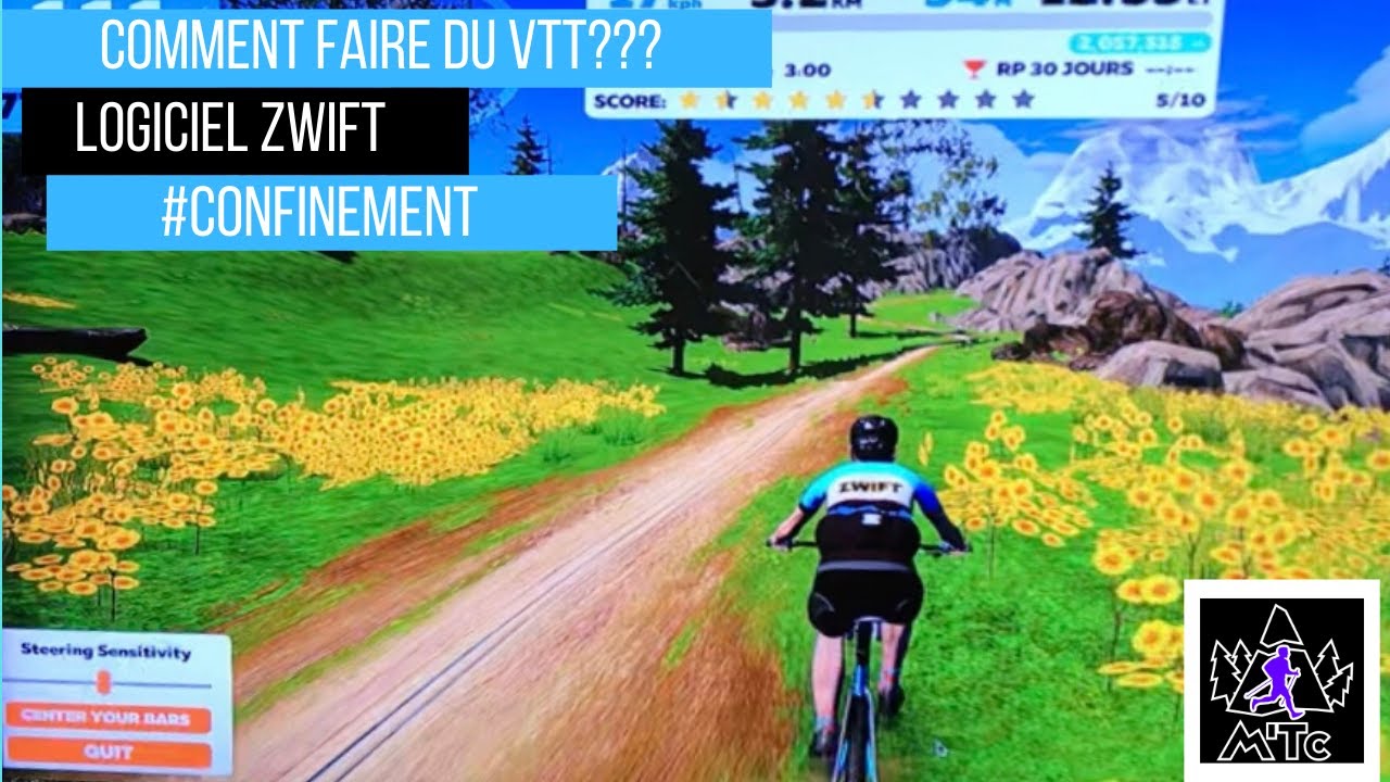 SPECIAL CONFINEMENT COMMENT FAIRE DU VTT SUR ZWIFT? FUN!!!!