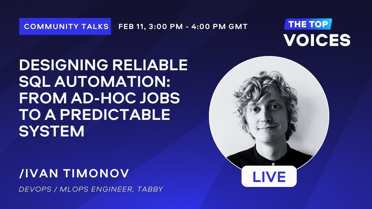 Designing reliable SQL automation: from ad-hoc jobs to a predictable system