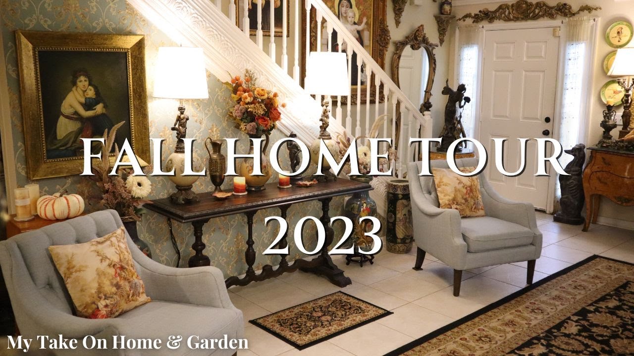 FALL HOME TOUR 2023 🍂 ENGLISH COUNTRY MANOR HOUSE STYLE - MAXIMALIST HOME