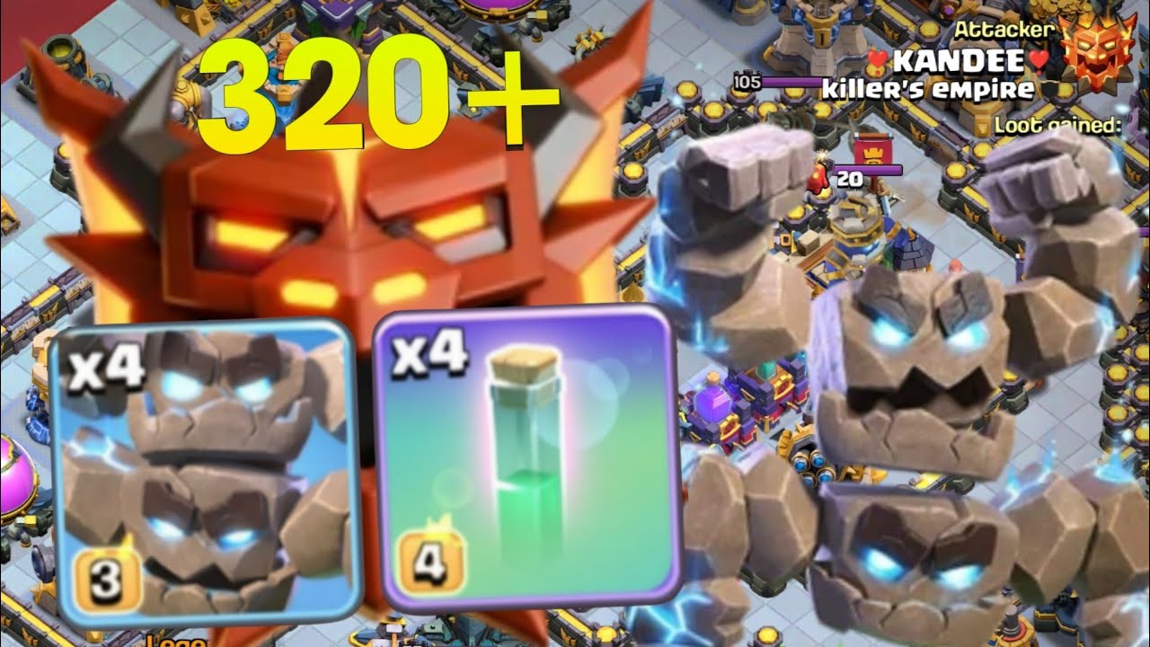 *POWERFULL* Th18 Legend League Attack Strategy | Th18 Meteor Golem Attack 