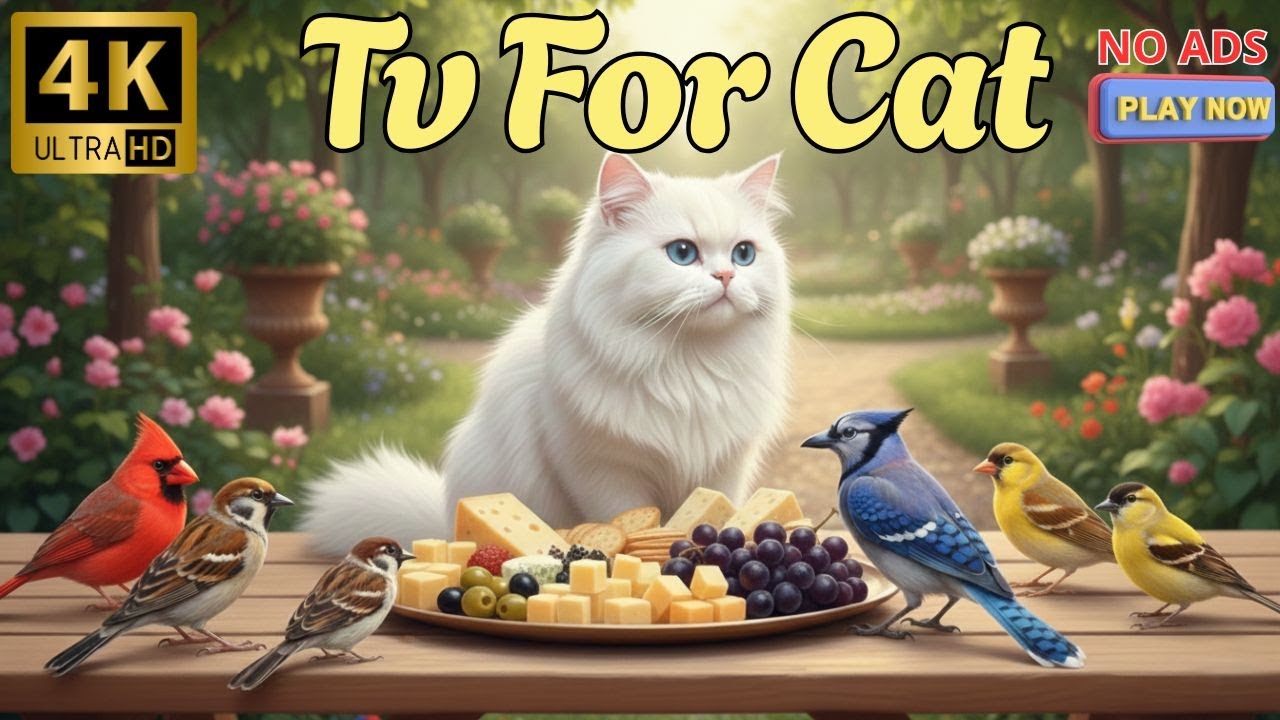 Cat TV for Cats to Watch 🐦 A Forest Full of Cute Birds – Non-Stop Adventure in 4K UHD