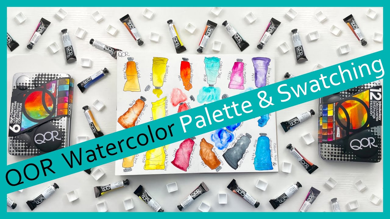 QOR Watercolors // Swatch & Build A Palette With Me