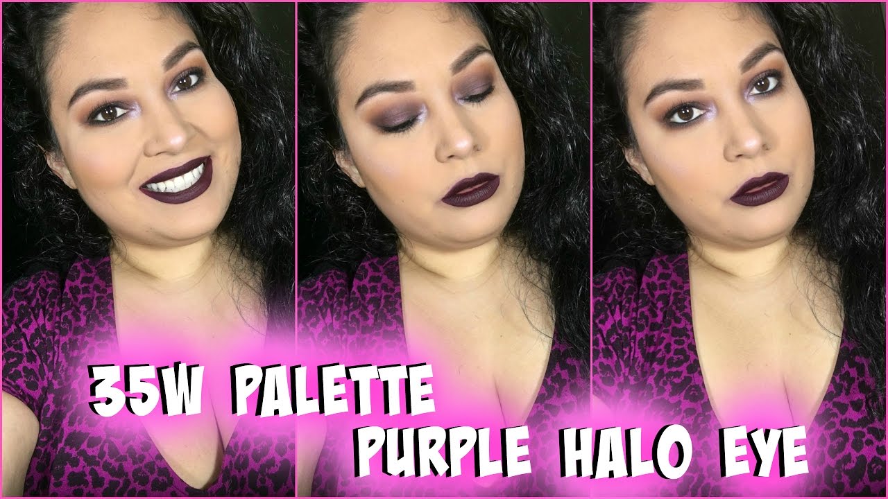 35W Palette - Purple Halo Eye || makeupbyangee