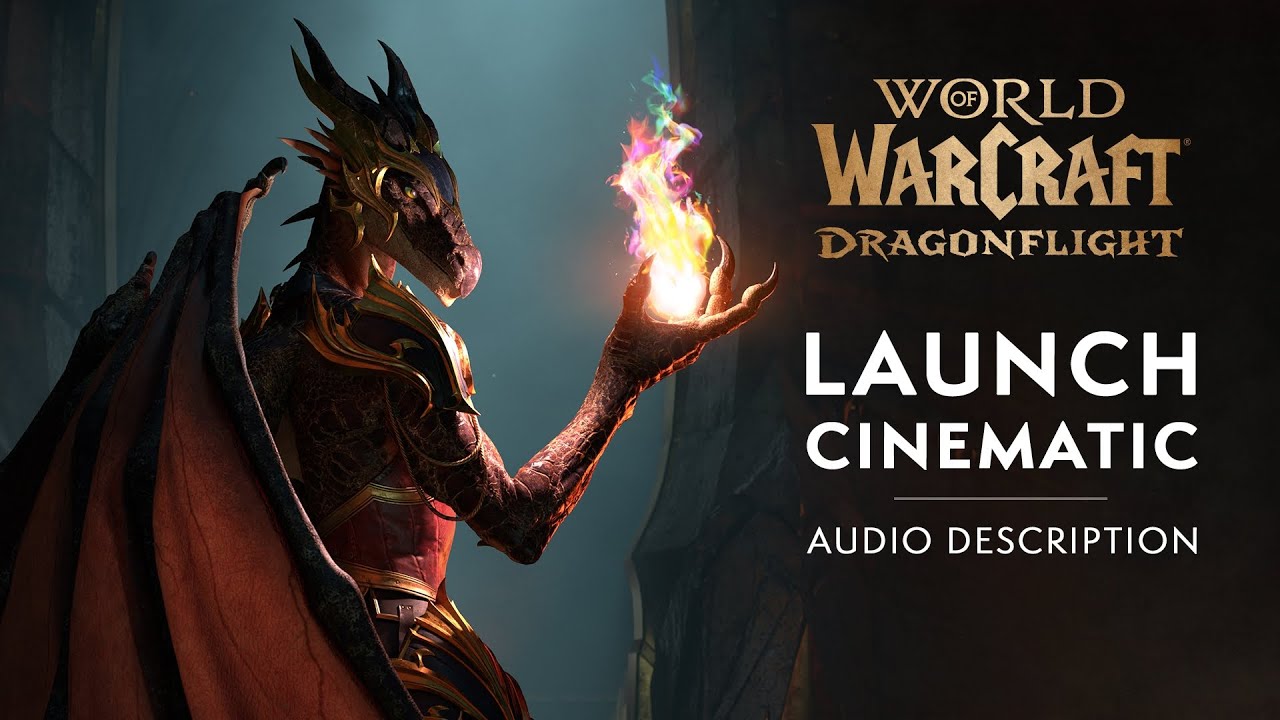 #AudioDescription Dragonflight Launch Cinematic 
