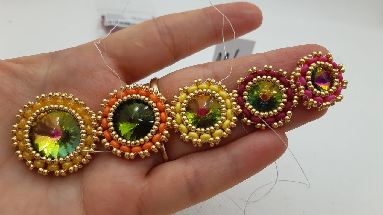 Diy incastonatura ,,SUPER,, di un rivoli con le superduo è 11/0  🥰🥰