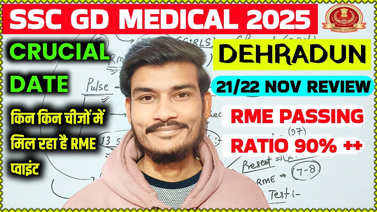 21/22 DME/RME REVIEW | SSC GD MEDICAL DEHRADUN | OBC/SC/ST CRUCIAL DATE PROBLEM