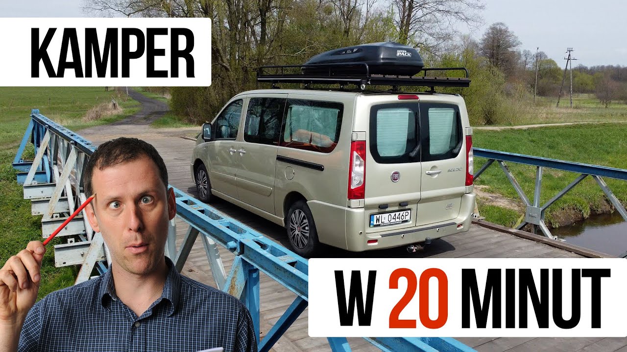 Kamper z tylko 2 Części. Mały, tani, mobilny, SKŁADANY!