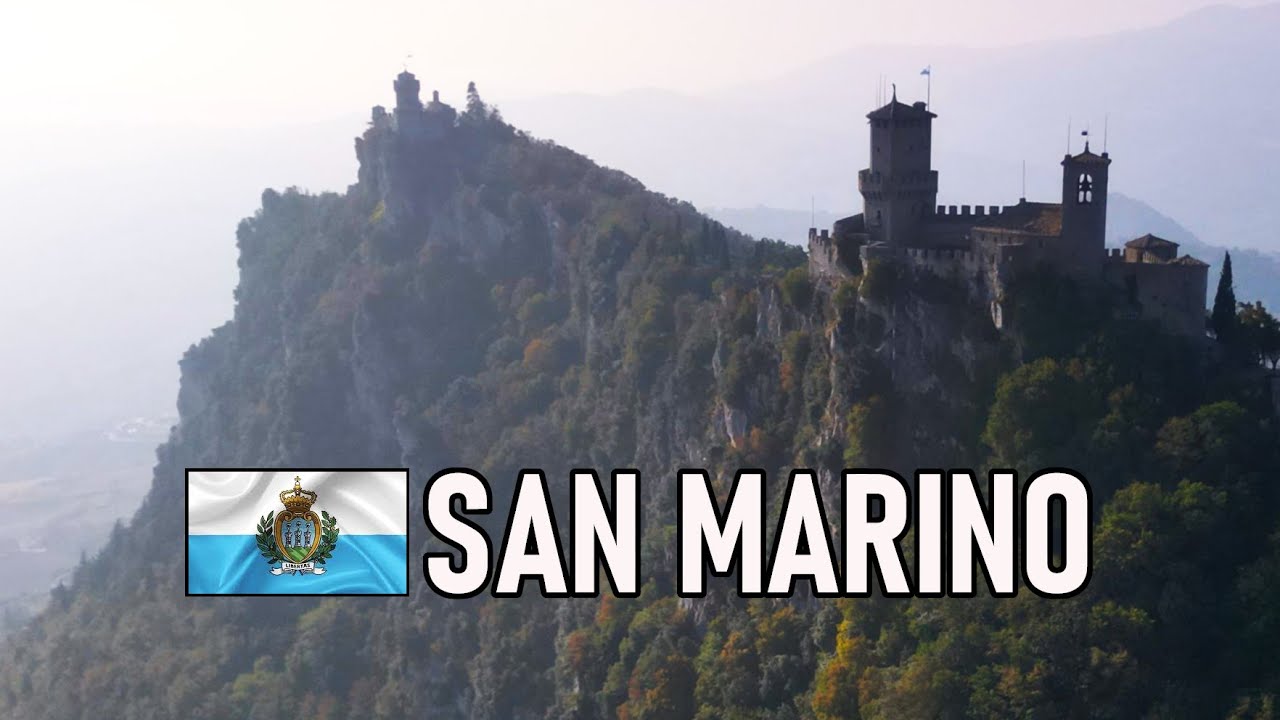 🇸🇲 Republic of San Marino - Drone Footage in 4k - Europe Travel Tour