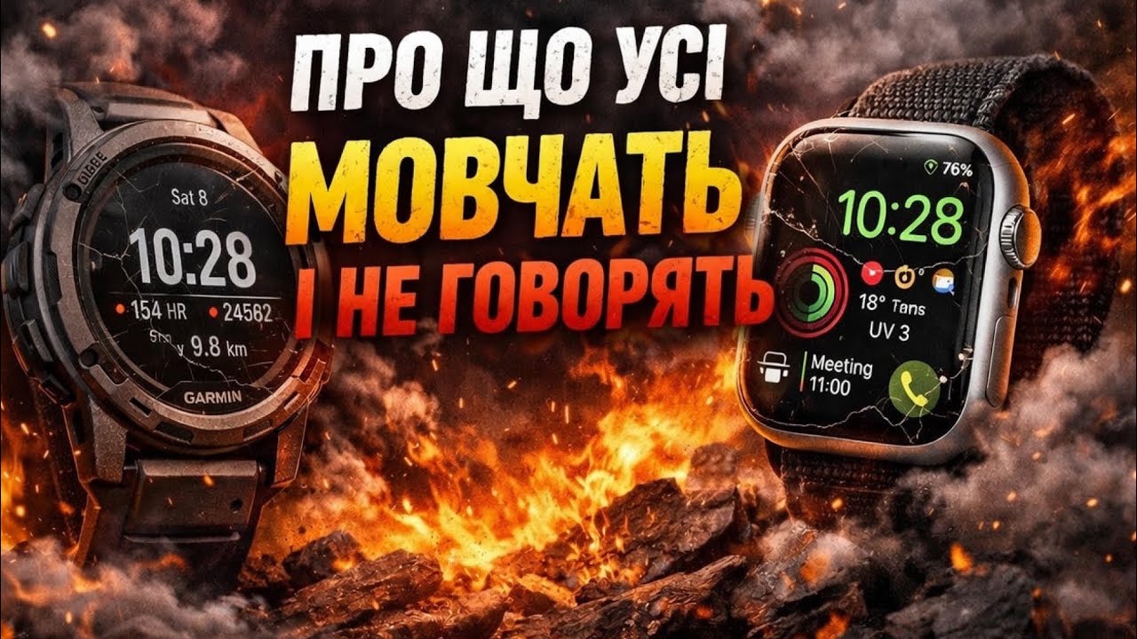 Garmin чи Apple Watch? Про що тобі НЕ скажуть у жодному огляді