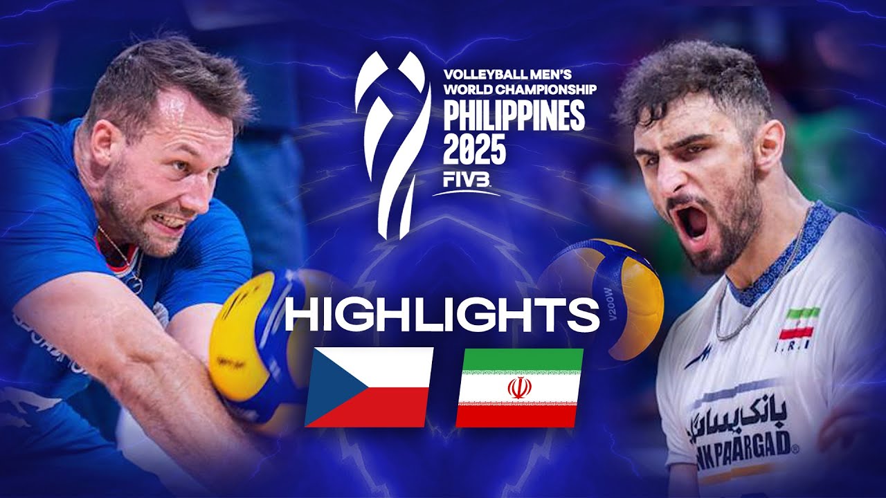 Czechia 🇨🇿 vs. Iran 🇮🇷 - Quarter Final | Highlights | Men's World Championships 2025