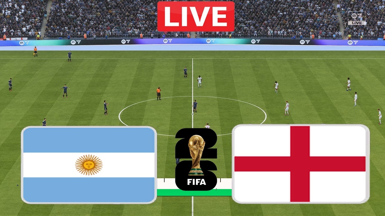 Argentina vs England LIVE | FIFA World Cup 2026 | Full Match Streaming | FC 26 Gameplay Simulation