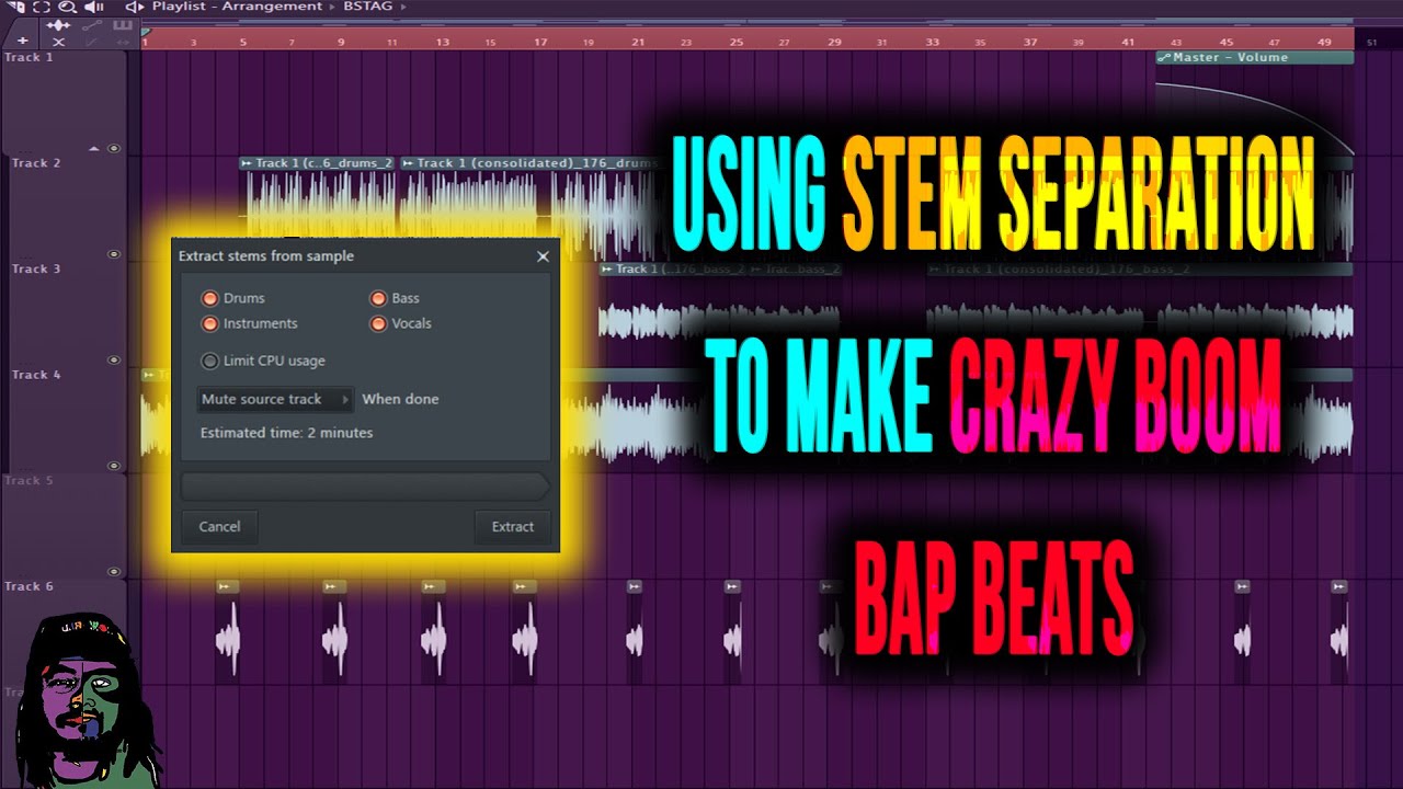 Using FL Studio 21.2 Beta Stem Separation to Make Crazy Boom Bap Beats
