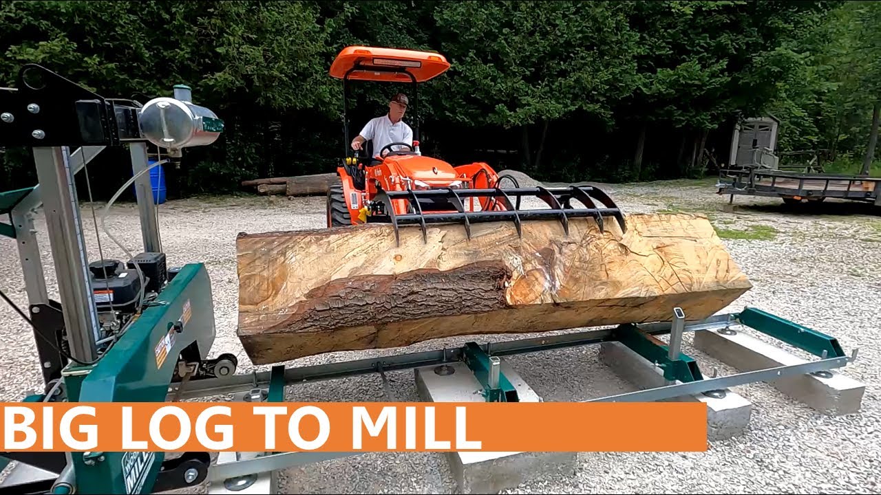 56 - Firewood Shed build - Milling Lumber For A Firewood Shed - Part 1