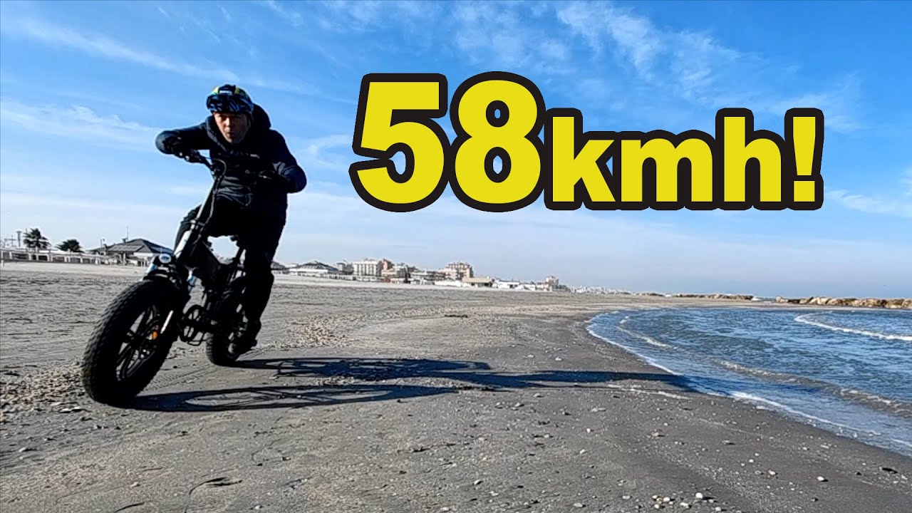 TEST SULLA SPIAGGIA BICI ELETTRICA ENGWE ENGINE PRO