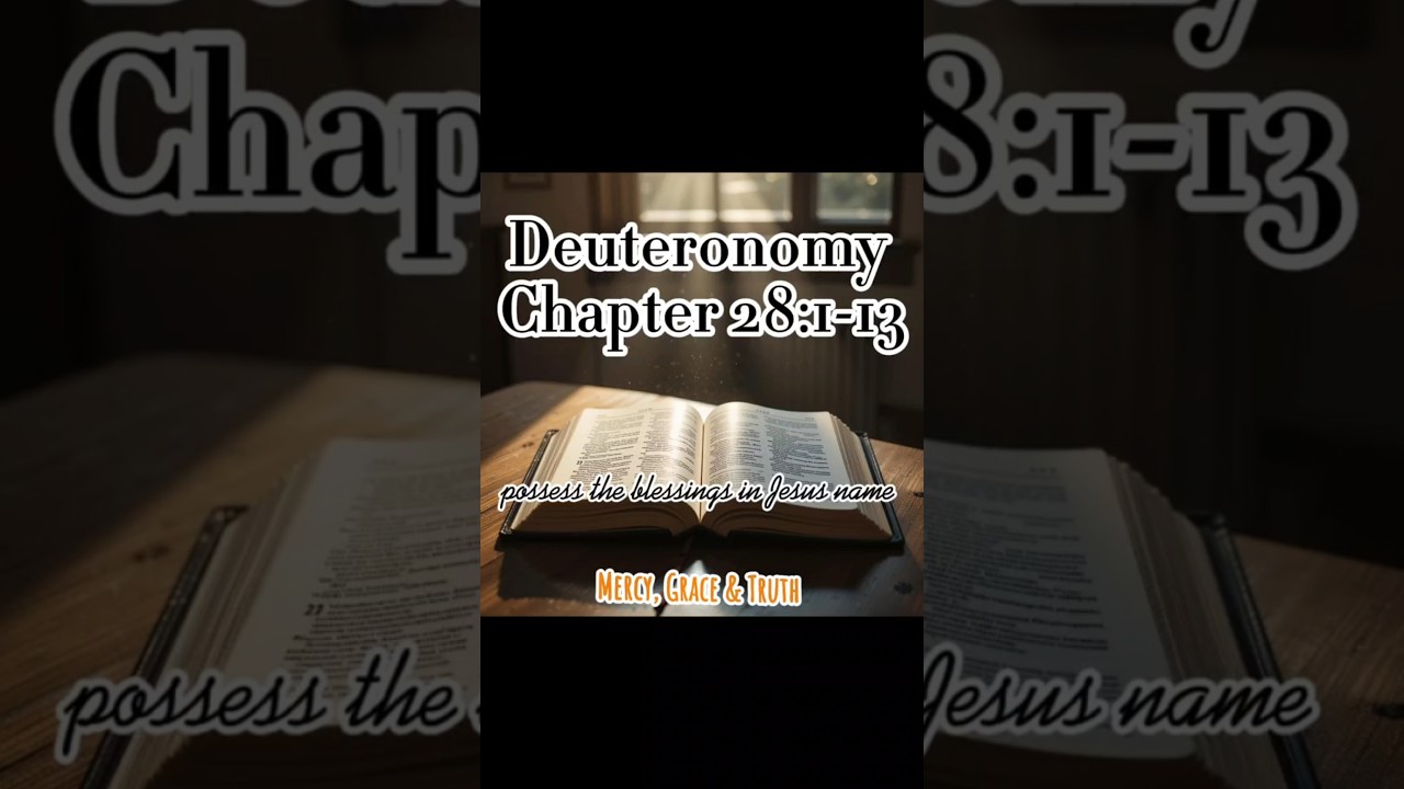 Deuteronomy chapter 28:1-13 #god #devotional #bible #deuteronomy28
