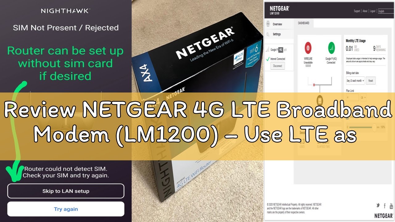 Review NETGEAR 4G LTE Broadband Modem (LM1200) &ndash; Use LTE as a Primary Internet Connection or Failove