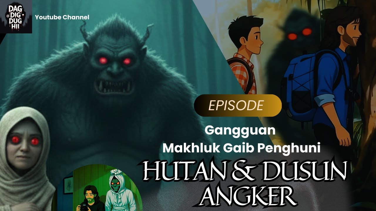 Drama Animasi : Kisah Horor Suami Kerja di Hutan Diganggu Penghuni Setempat