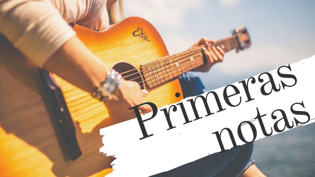 Tutorial guitarra clase #1, notas en las primeras cuerdas y 4 melodías fáciles