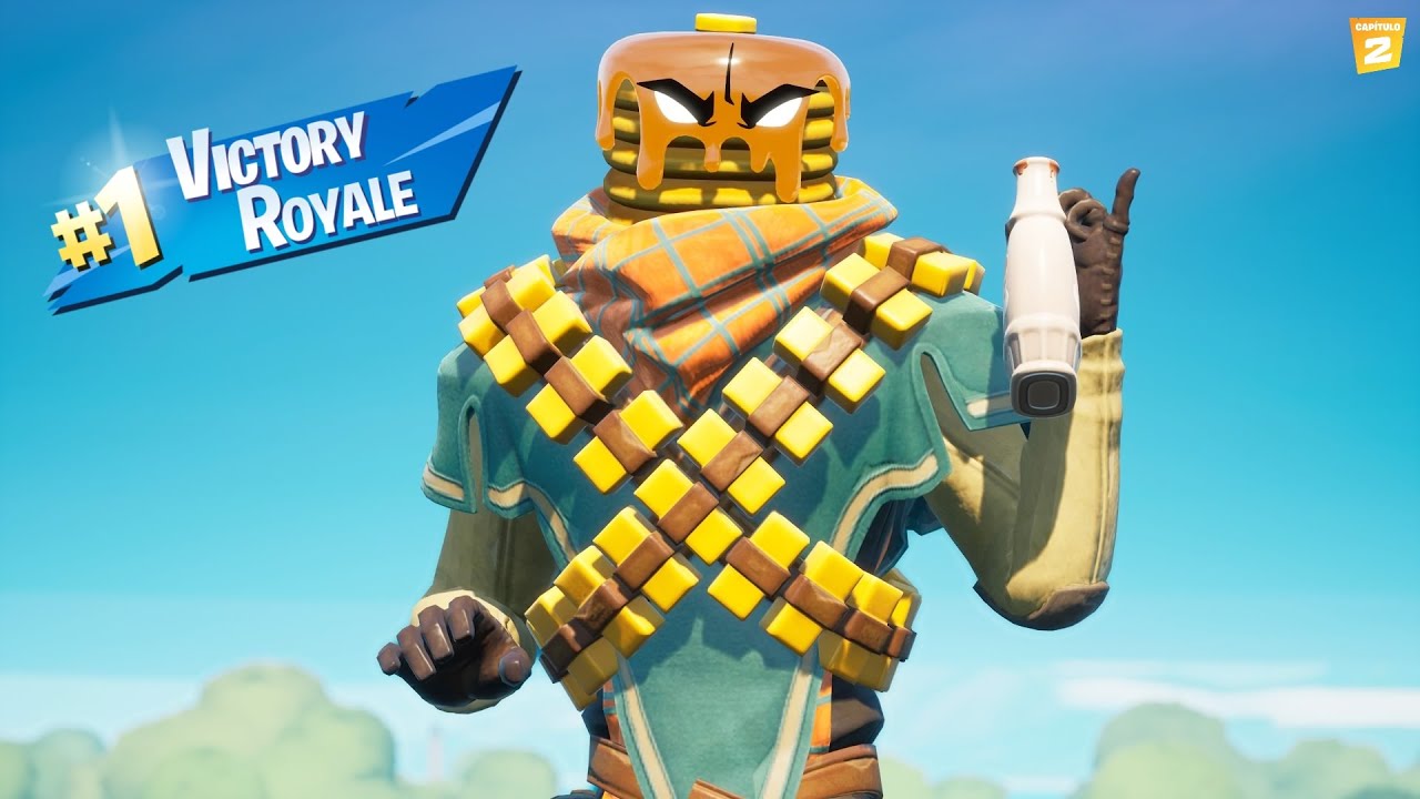 Victoria con la skin MANCAKE Fortnite