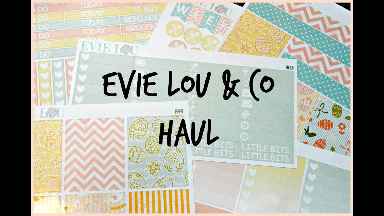 ETSY STICKER HAUL // EVIE LOU & CO