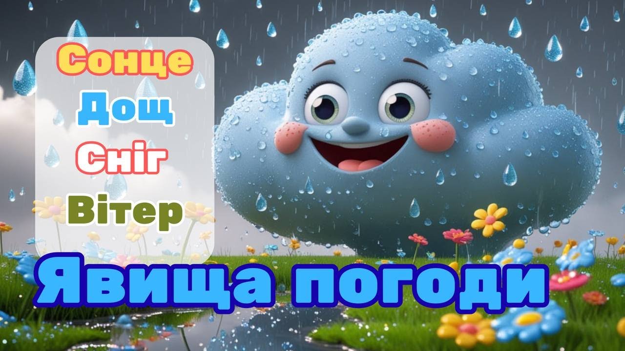 Погода для дітей: весела пісенька та просте пояснення, як готуватись до дощу, снігу та спеки