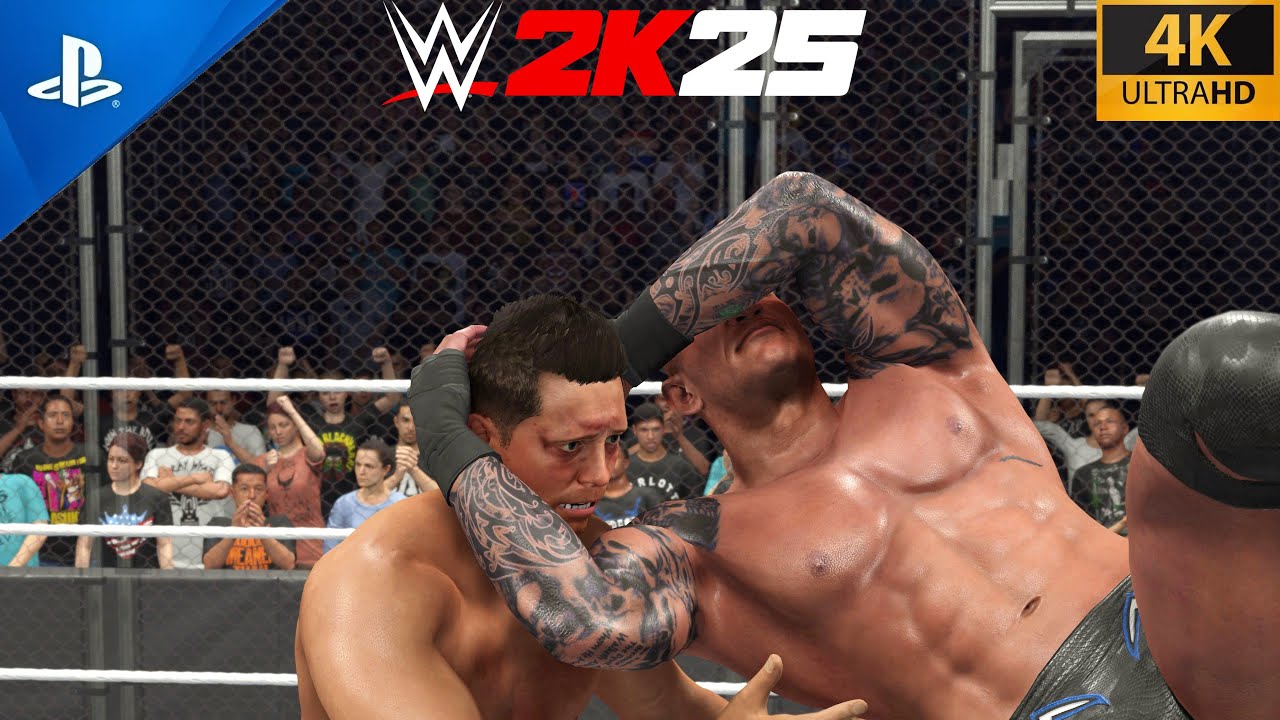 WWE 2K25 Randy Orton Vs The Miz Steel Cage Match at SmackDown | PS5 4K