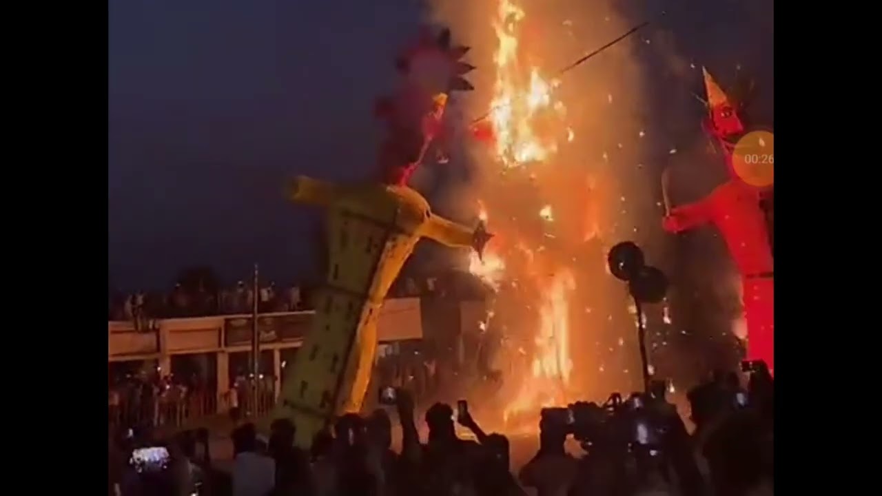 Dusshera2024 Masjid chownk ravan dehan2024 kapurthala (ravan Dehan)