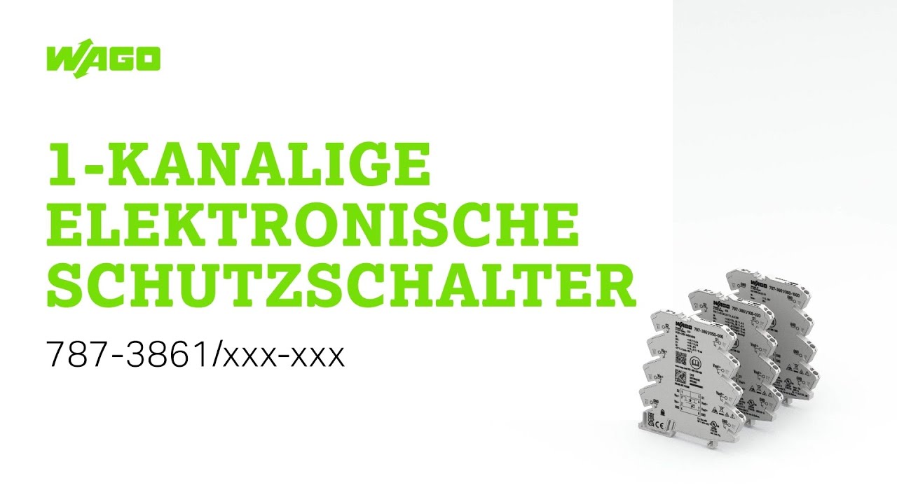1-kanalige elektronische Schutzschalter