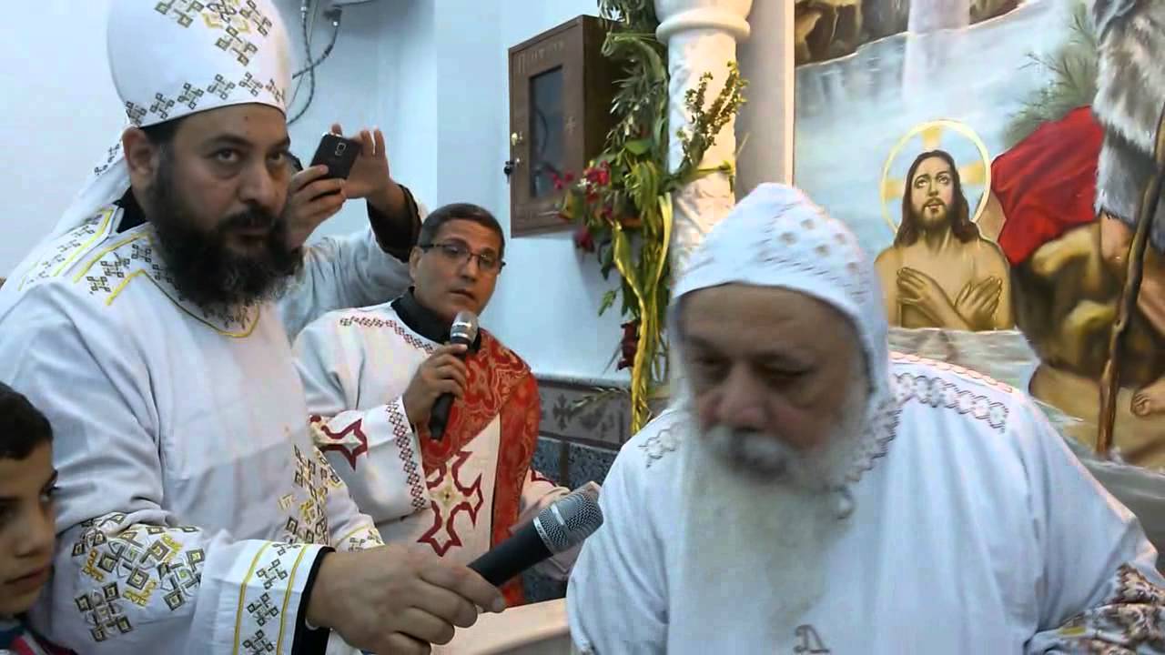 تدشين المعموديه في كنيسه القديس  ابو فانا  وقام بتدشين  الانبا دمتريوس