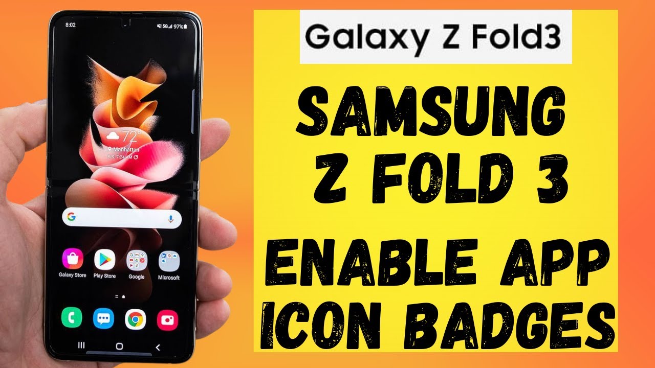Значки приложений на Samsung Galaxy Z Flip 3 | Как включить