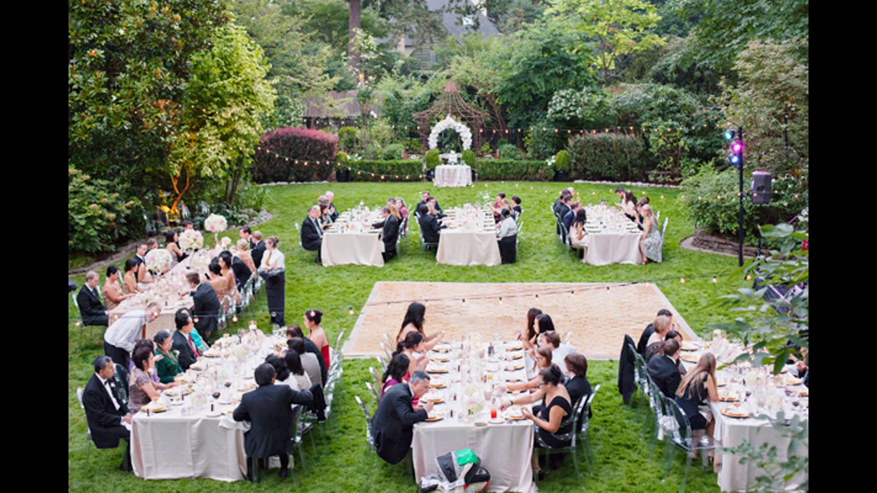 Ideas de diseño de boda jardín