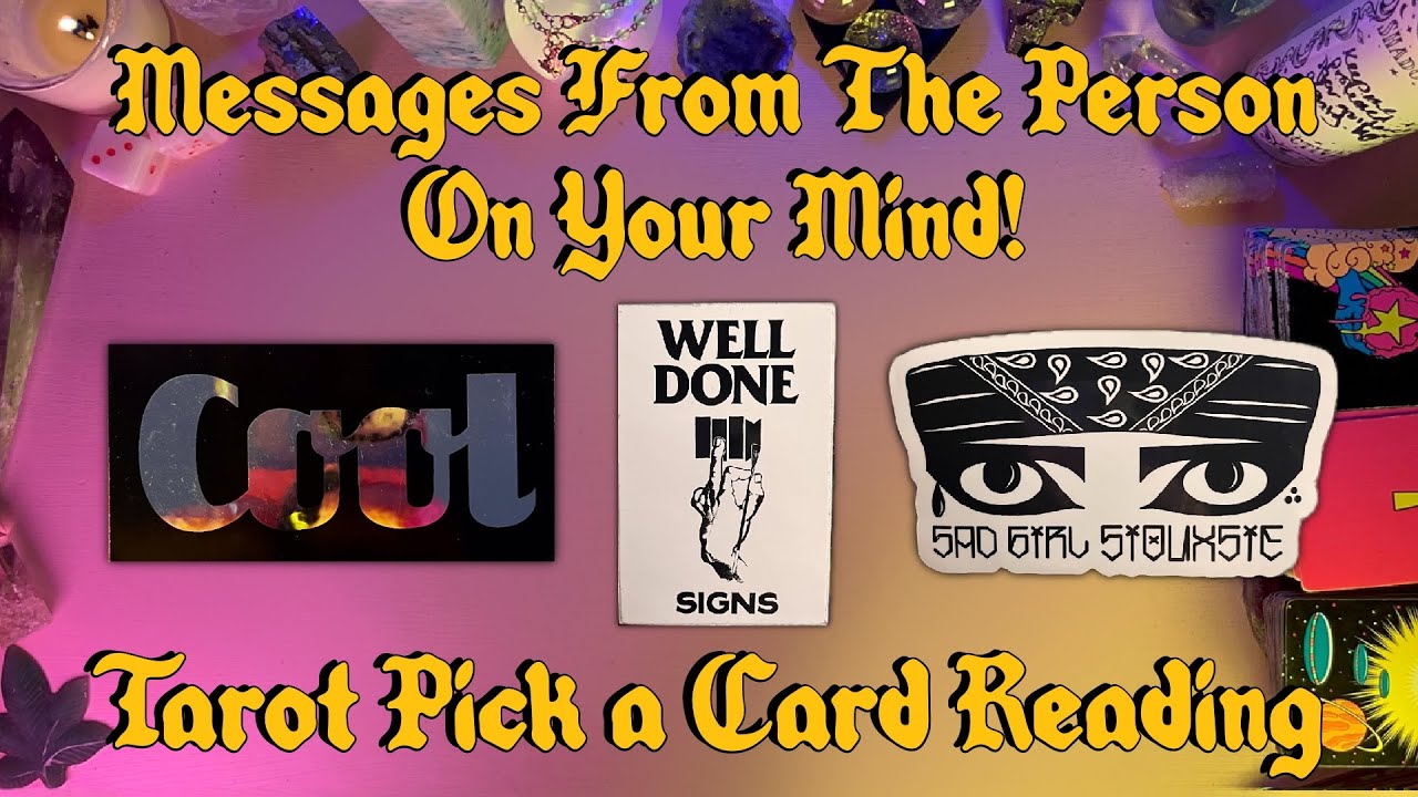 💬Messages From The Person On Your Mind!💬 Tarot Pick a Card Reading
