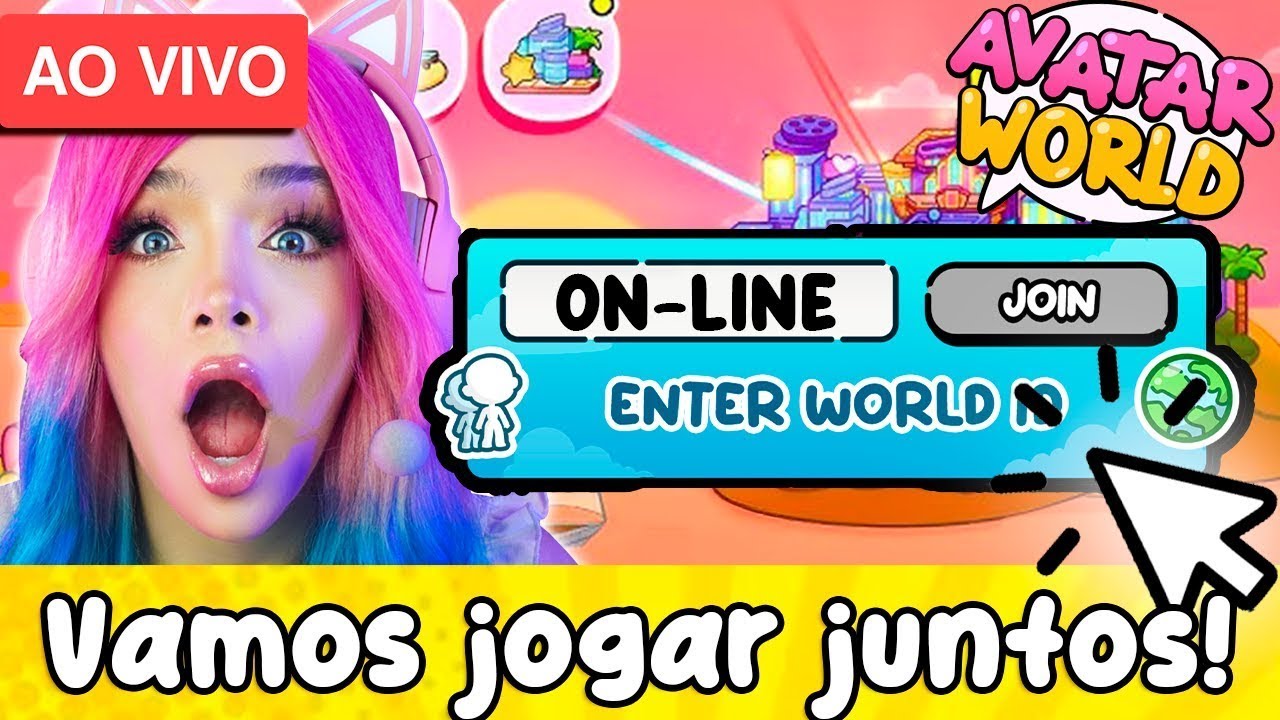🦄 ➜ JOGANDO ONLINE COM INSCRITOS NO PAZU AVATAR WORLD ! CÓDIGO JOGAR JUNTO| JESSY WORLD AO VIVO