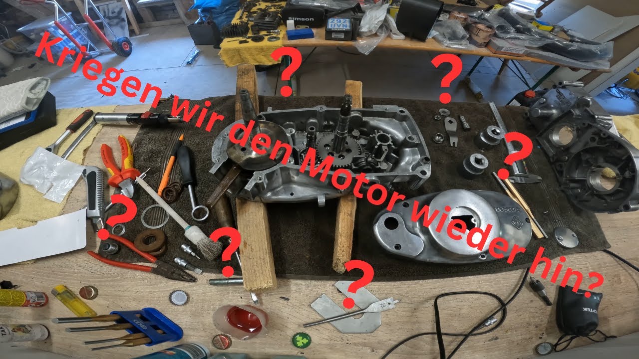 Kriegen wir den Motor wieder hin? || Simson M53 Motor Pfuschig zusammenbauen || Motor Teil #04