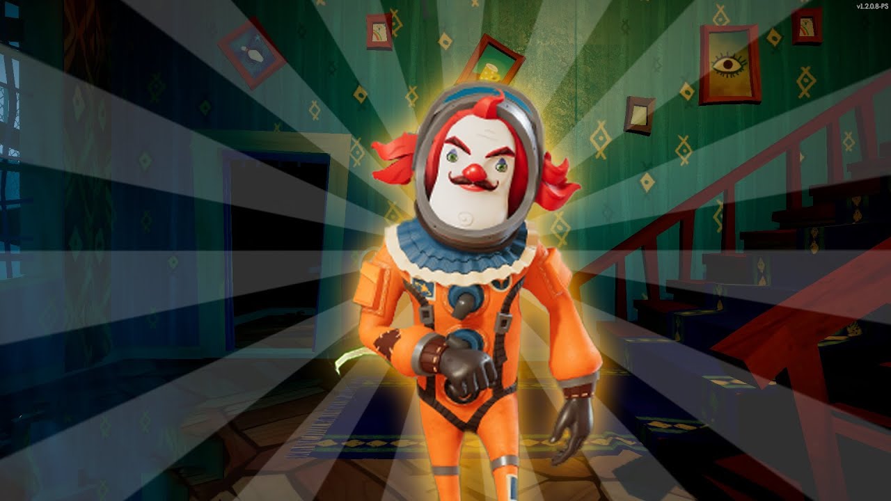Secret Neighbor Clown Astronaut Skin Gameplay