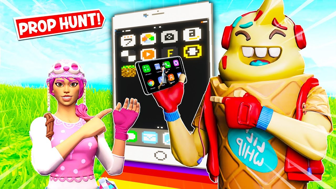 *NOS ESCONDEMOS EN UN MÓVIL GIGANTE* FORTNITE PROP HUNT HIDE & SEEK