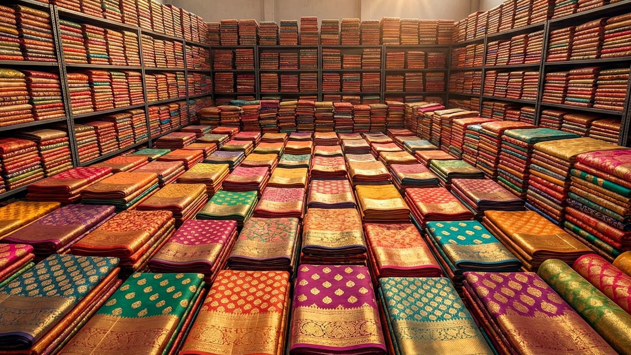 💥 Santipur Saree Market | Saree Wholesale Market | Saree Wholesaler | Saree Market | Saree 