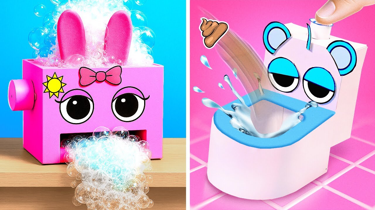 Pinki Ganha uma Nova Casa 🏡✨ | Criação DIY em Papelão!