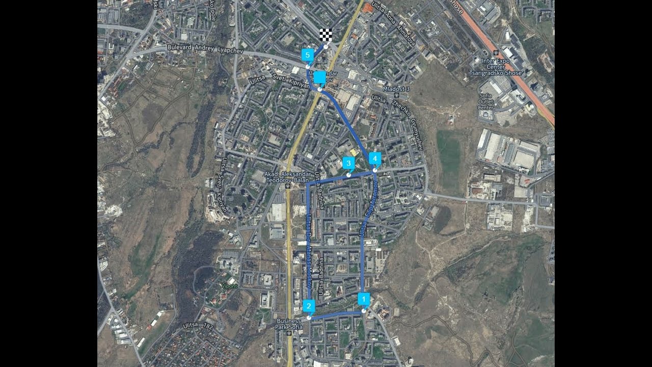Bikeways in Mladost, Sofia I Велоалеи в Младост, София
